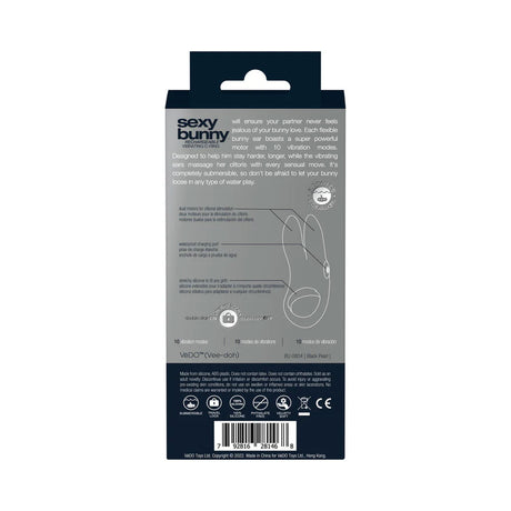 Sexy Bunny Rechargeable Ring - Black Pearl