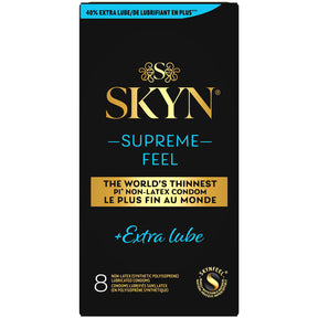 Paradise Marketing SKYN Supreme Feel Extra Lube Condoms — 8 Pack - PM0227