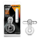 Blush Stay Hard 10-Function Vibrating Tongue Ring — Clear (8.89 x 6.35 cm) - BL-66912