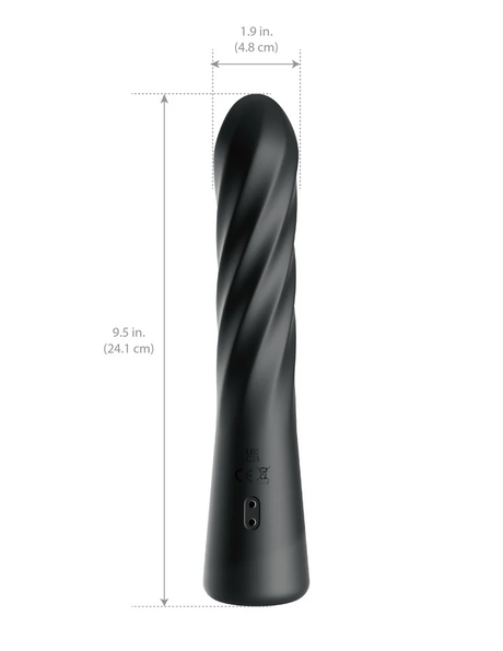 Pipedream Anal Fantasy Elite Twist Ecstasy Spiral Thruster — Black - PD4800-23