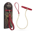 Blush Temptasia Ardor Collar & Leash — Red Puria Silicone, 18.11 in - BL-55548