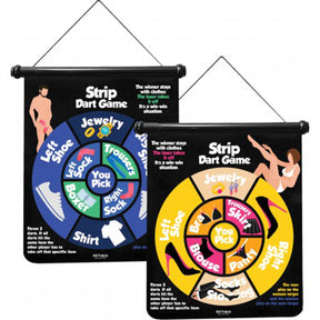 Hott Products Strip Darts Game — Reversible Men & Women Boards, 6 Darts - HTP3654