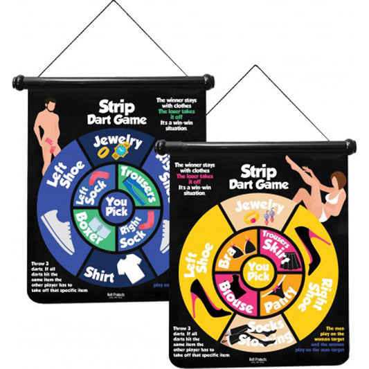 Hott Products Strip Darts Game — Reversible Men & Women Boards, 6 Darts - HTP3654