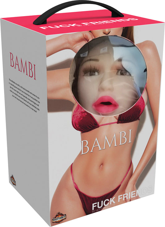 Hott Products Bambi Inflatable Love Doll — Life-Size, Triple Openings - HTP3505