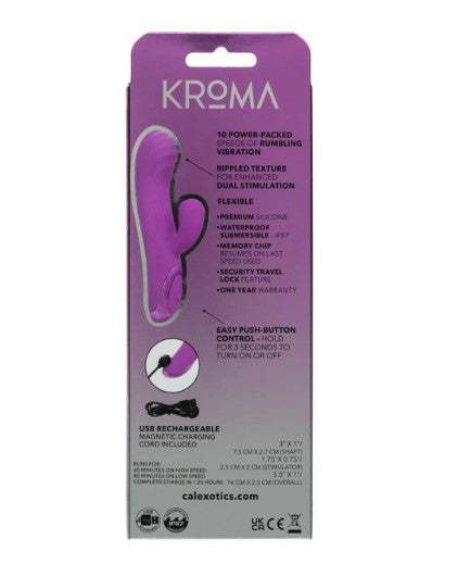 CalExotics Kroma Turbo Passion Petite Dual Stimulator, Purple - SE4406803