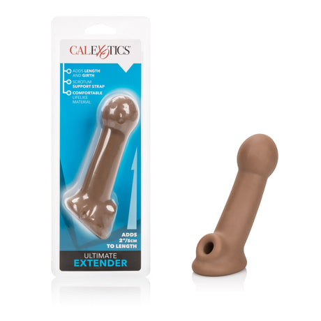CalExotics Ultimate Extender Penis Sleeve, Brown - SE1627202