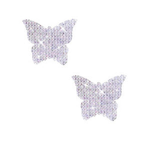 Neva Nude Razzle Dazzle Crystal Butterfly Body Stickers, 6 Pack (1.4" x 1.5") - NN-RAZ-BTF-BS
