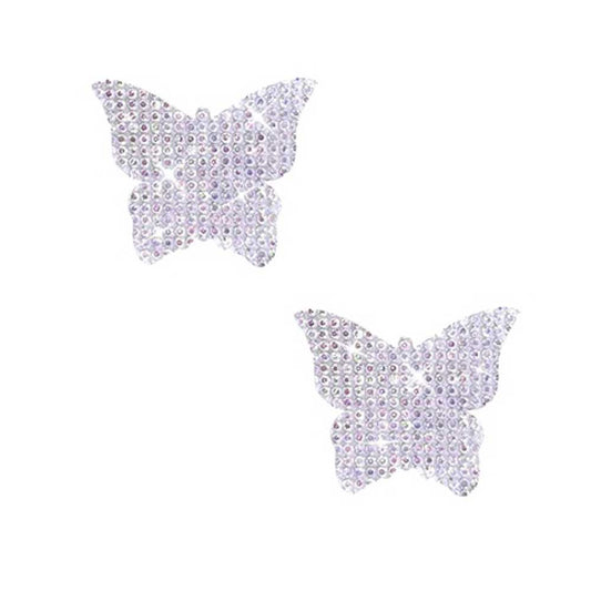 Neva Nude Razzle Dazzle Crystal Butterfly Body Stickers, 6 Pack (1.4" x 1.5") - NN-RAZ-BTF-BS