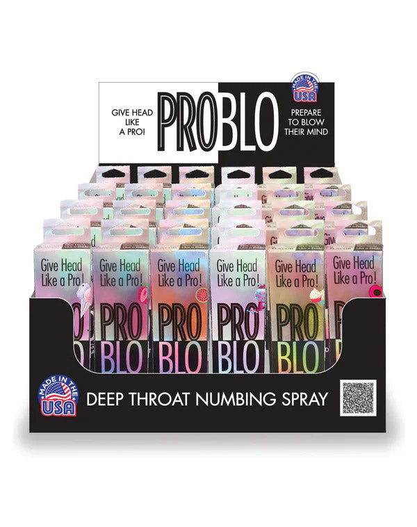 Little Genie Pro Blo Deep Throat Numbing Spray — 24 x 1oz Display - LG-BT526D