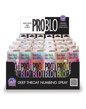 Little Genie Pro Blo Deep Throat Numbing Spray — 24 x 1oz Display - LG-BT526D