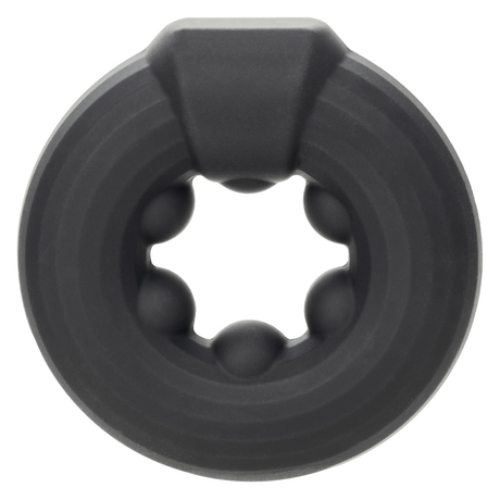 CalExotics Alpha Liquid Silicone Beaded Optimum Ring — 1 in Black - SE1491052