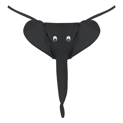 Squeaker Elephant G-String - One Size - Black by Male Power