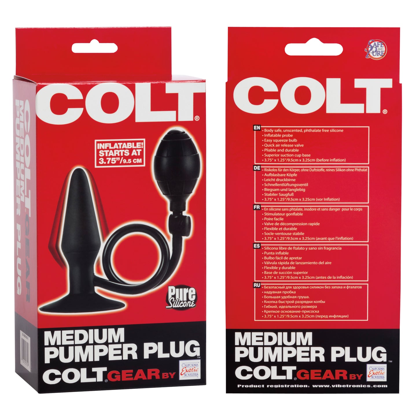 Colt Medium Pumper Plug - Black by CalExotics