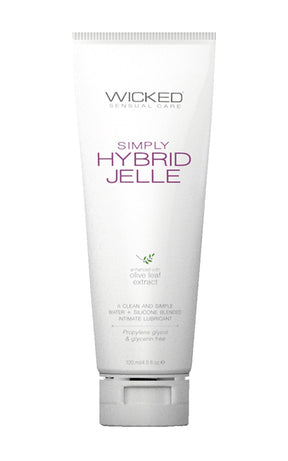 Wicked Sensual Care Simply Hybrid Jelle Lubricant, Fragrance Free, 4 fl oz - WS-91205