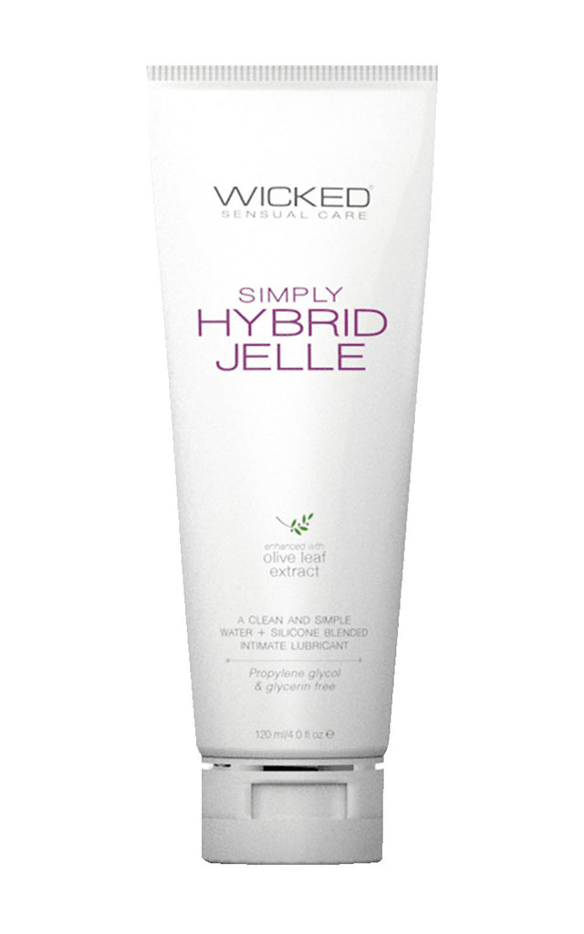Wicked Sensual Care Simply Hybrid Jelle Lubricant, Fragrance Free, 4 fl oz - WS-91205