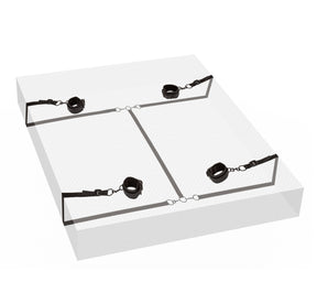 CalExotics Boundless Bed Restraint — Adjustable Wrist & Ankle Cuffs - SE2702853
