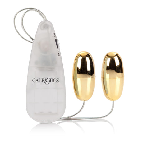CalExotics Pocket Exotics Double Gold Bullet Vibrator - SE1104072