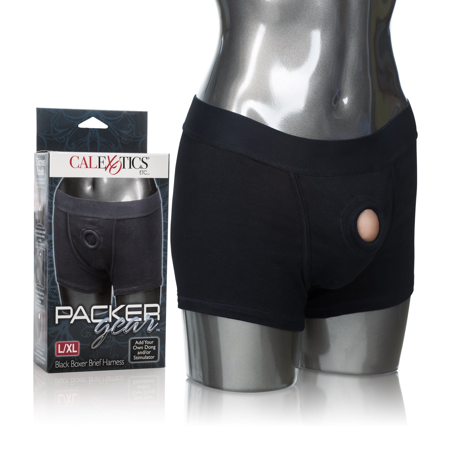 Packer Gear Boxer Brief Harness - Large/extralarge - Black by CalExotics