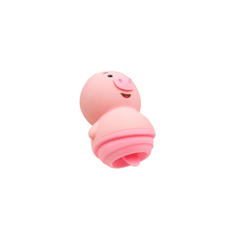 Camtoyz Pigly Clitoral Stimulator — Pink Tongue-Shaped Silicone - CT-JVB-159