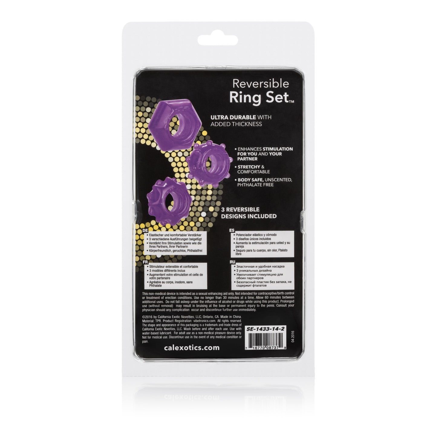 Reversible Ring Set - Purple by CalExotics