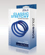 ZOLO Stretchy Silicone Cock Rings - Blue by ZOLO