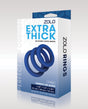 ZOLO Extra Thick Silicone Cock Rings - Blue Pack of 3 by ZOLO