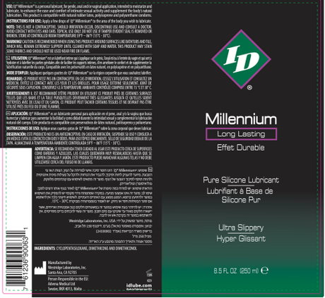 I.D. Lubricants I.D. Millennium Silicone Lubricant, 8.5 oz - ID-MLL-08