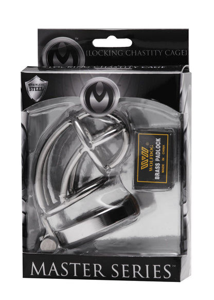 Captus Locking Stainless Steel Chastity Cage by XR Brands