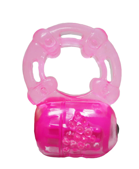 Top Cat Toys Reusable Vibrating Cock Ring, Pink — 1 inch (2.54 cm) - AL-283PK