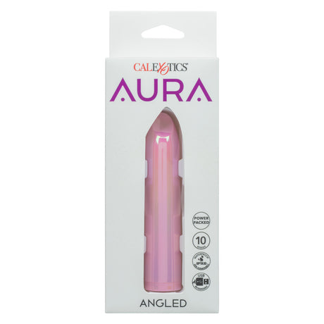 CalExotics Aura Angled Pink Vibrator, USB Rechargeable - SE0648113