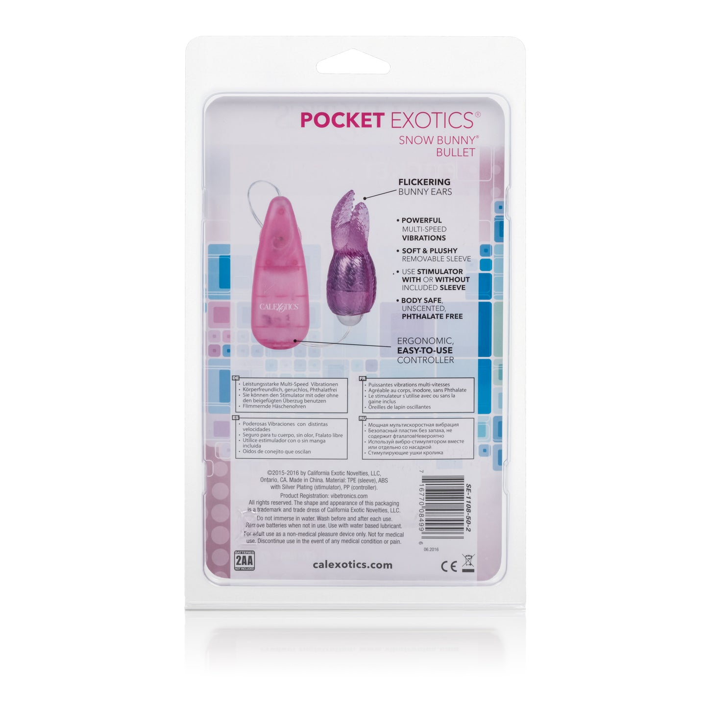 Pocket Exotics Snow Bunny Bullet - Pink by CalExotics