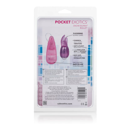 Pocket Exotics Snow Bunny Bullet - Pink by CalExotics