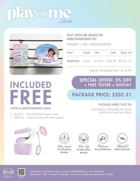 Blush Play With Me Snapstar Merchandising Kit — 6-Piece Display Kit - M-90067