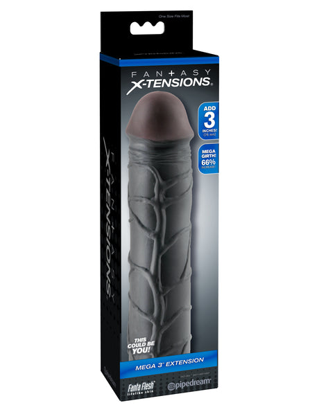 Pipedream Fantasy X-Tension Mega 3-Inch Penis Extension — Black - PD4115-23