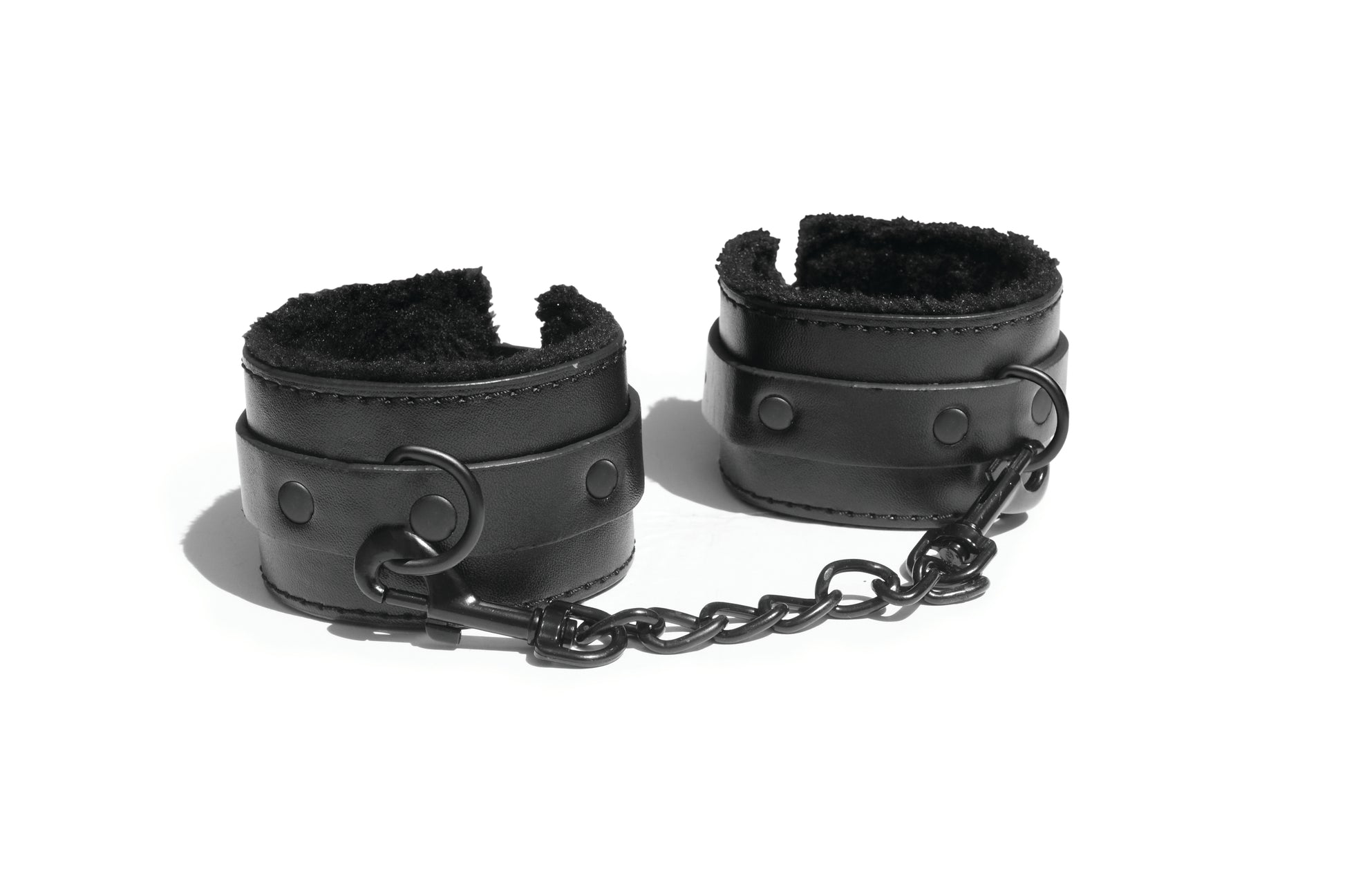 Sex and Mischief Shadow Fur Handcuffs by Sportsheets