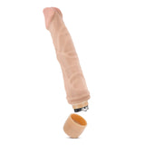 Blush Dr. Skin Cock Vibe 6 Realistic Vibrator — Beige, 9 in - BL-11313