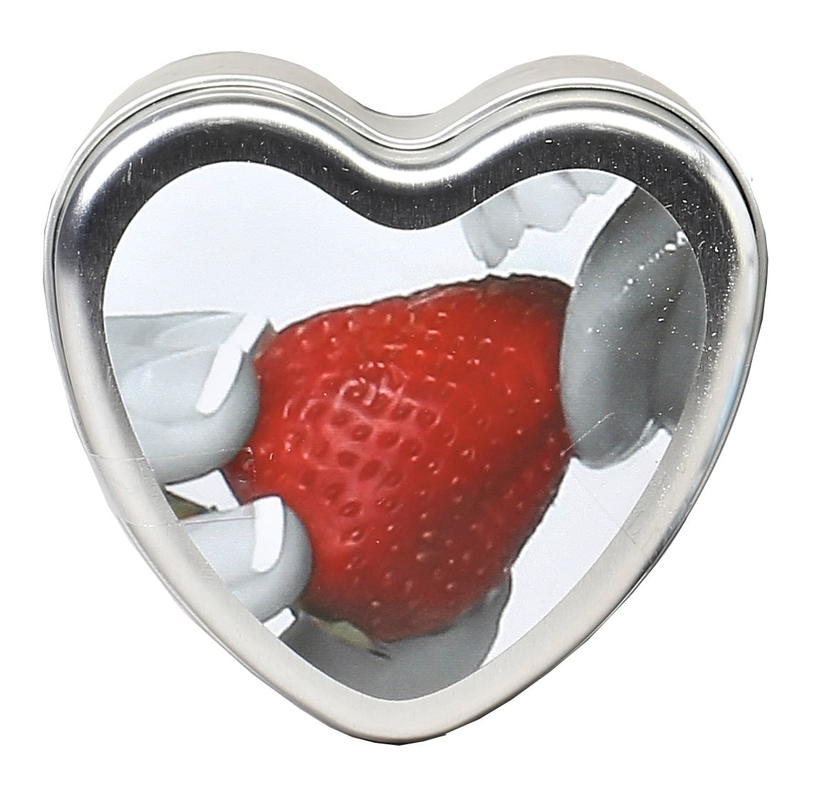 Edible Heart Candle - Strawberry - 4 Oz. by Earthly Body