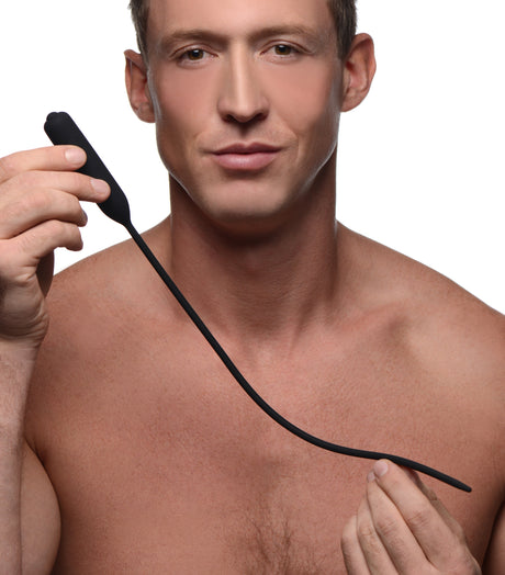 XR Brands Cadence Extreme 14-inch Vibrating Silicone Urethral Sound - MS-AF538