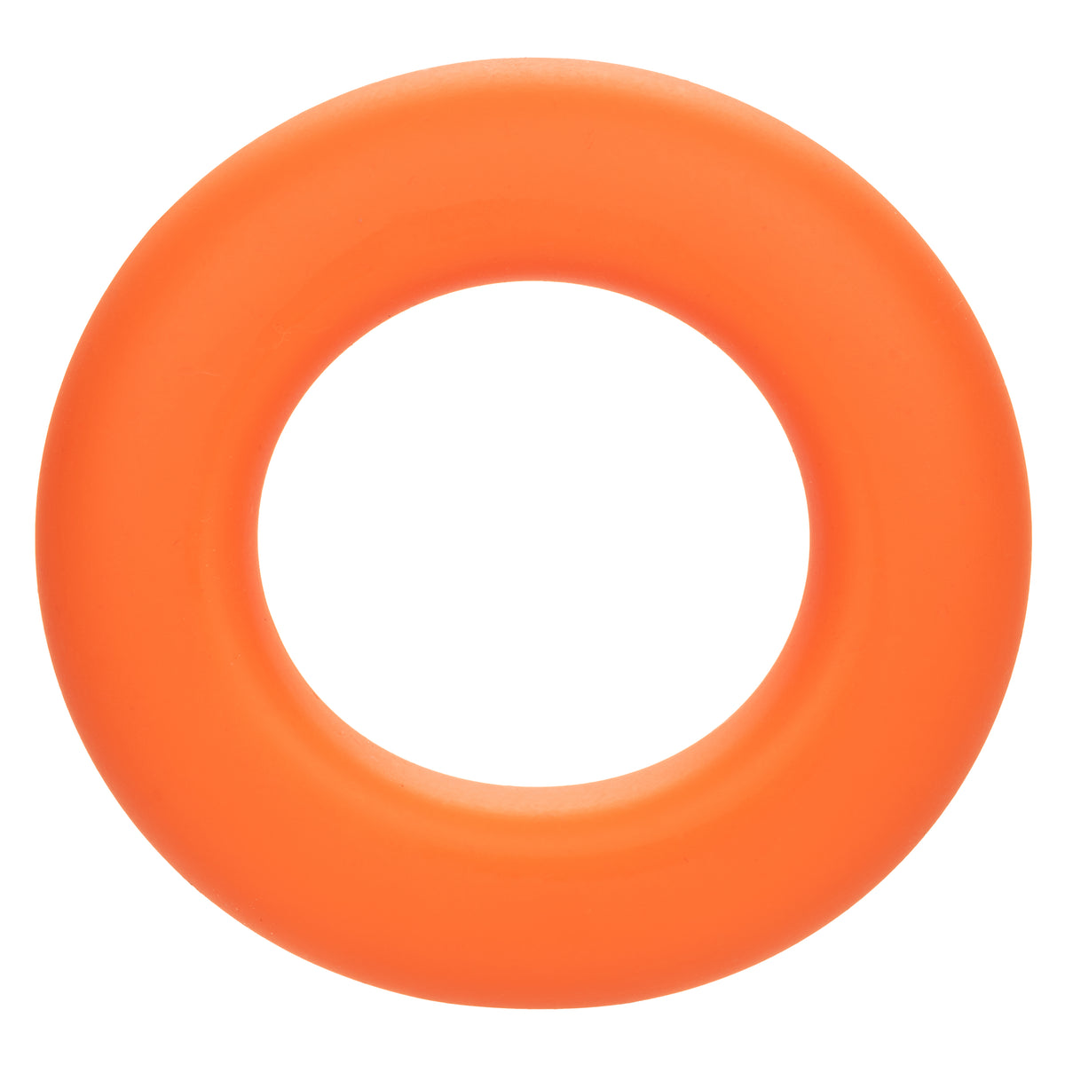 CalExotics Alpha Liquid Silicone Prolong Large Ring — Orange, 1.25 in - SE1491552