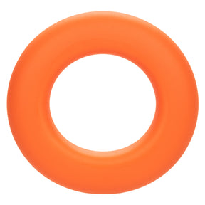 CalExotics Alpha Liquid Silicone Prolong Large Ring — Orange, 1.25 in - SE1491552