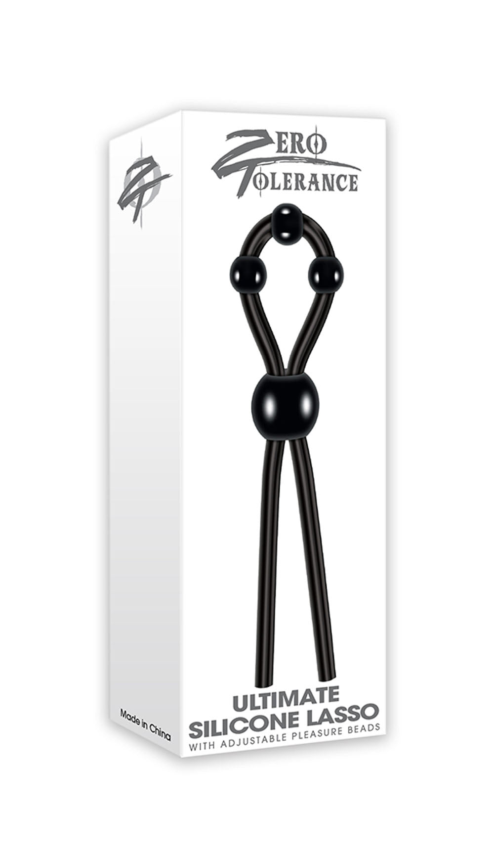 Evolved Novelties Ultimate Silicone Lasso — Black Penis Ring - ZE-CR-3183-2