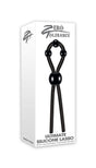 Evolved Novelties Ultimate Silicone Lasso — Black Penis Ring - ZE-CR-3183-2
