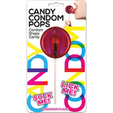 Hott Products Candy Condom Pop — Strawberry Lollipop - HTP3221