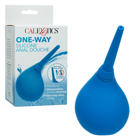 CalExotics One-Way Silicone Anal Douche — 6 fl. oz., Blue - SE0379203