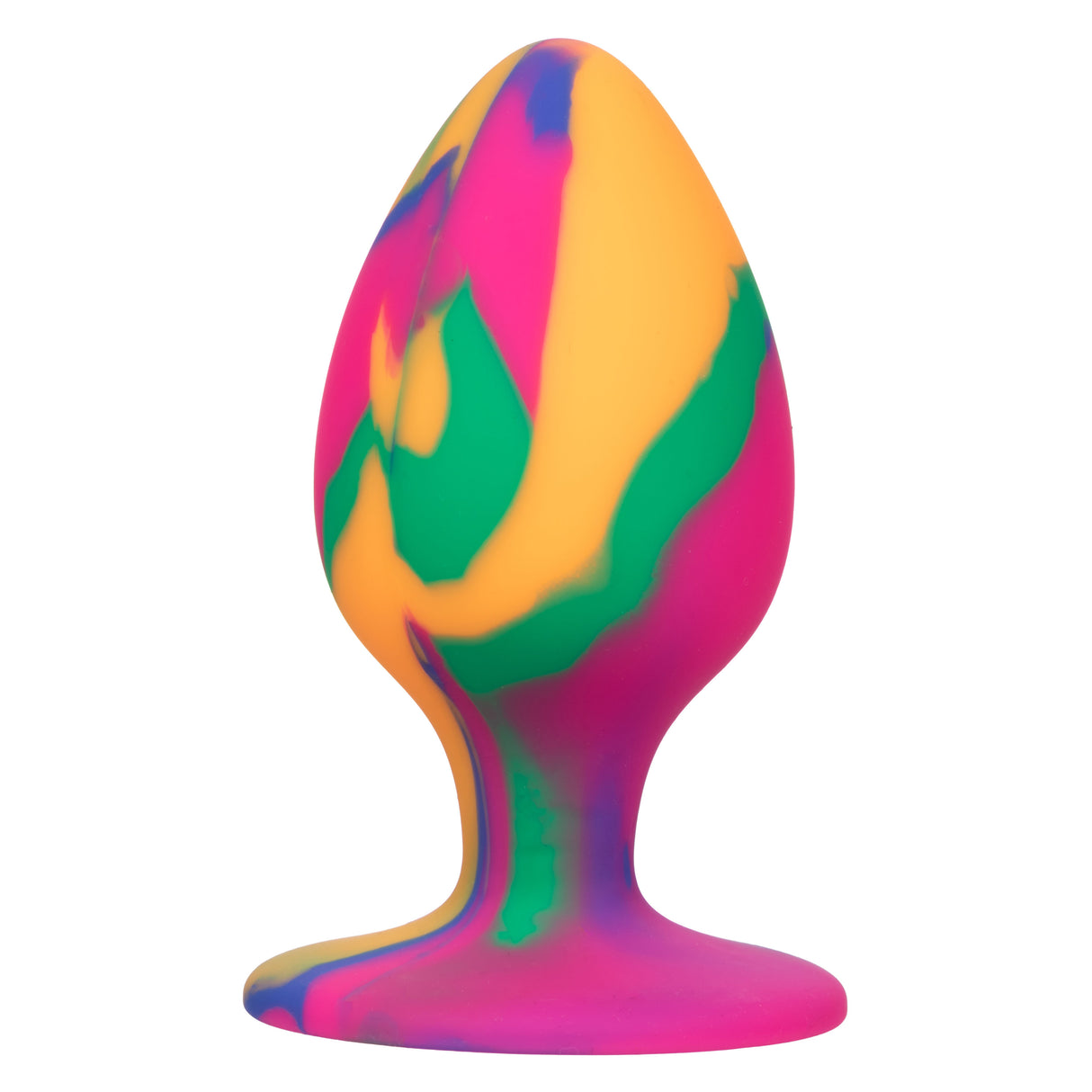 CalExotics Cheeky Large Tie-Dye Anal Plug — 3 x 1.75 in - SE0439153
