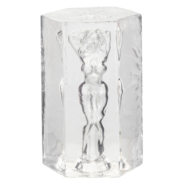 CalExotics Girls Girls Girls Farrah Clear Masturbator Sleeve, 3.75 x 2.25 in - SE0892103