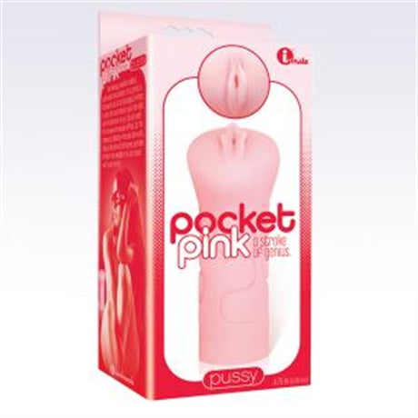 Icon Brands Pocket Pink Palm-Sized Masturbator - IC2332-2
