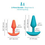 b-Vibe Butties Anal Training Set — 2-Piece Plug Bundle - BV7964