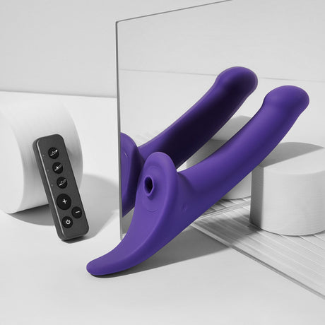 STRAP-ON-ME Multi Orgasm Dildo — Size L, Purple - SM9436