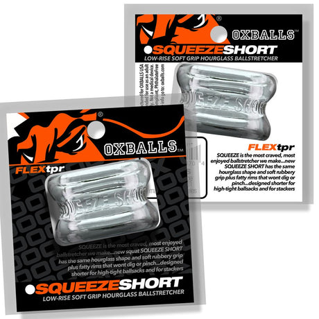 OXBALLS Squeeze Short Ballstretcher — Clear, 1.25 in Height - OX-3208-CLR